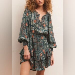 Z SUPPLY long sleeve floral print dress